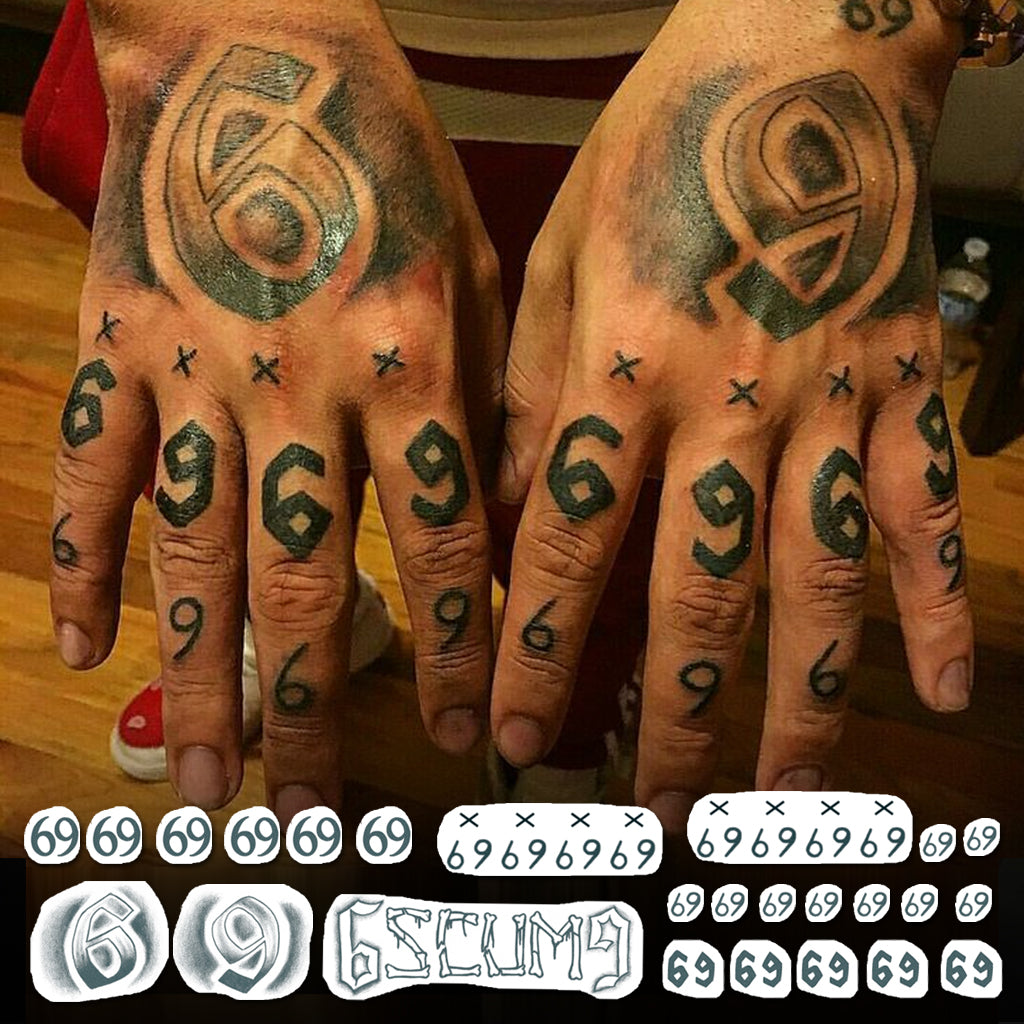 6ix9ine Temporary Tattoo Ultimate Set (60+ tattoos) – TattooIcon